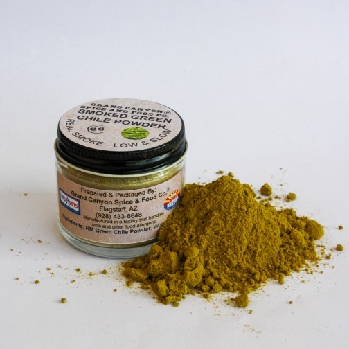 Satchmo's House-Smoked Green Chili Powder Jar